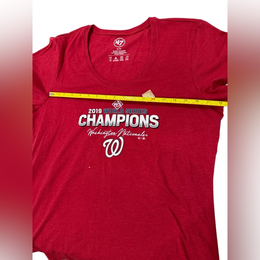 🥎Washington Nationals 2019 World Series Championship Tee Shirt XL - Picture 5 of 5